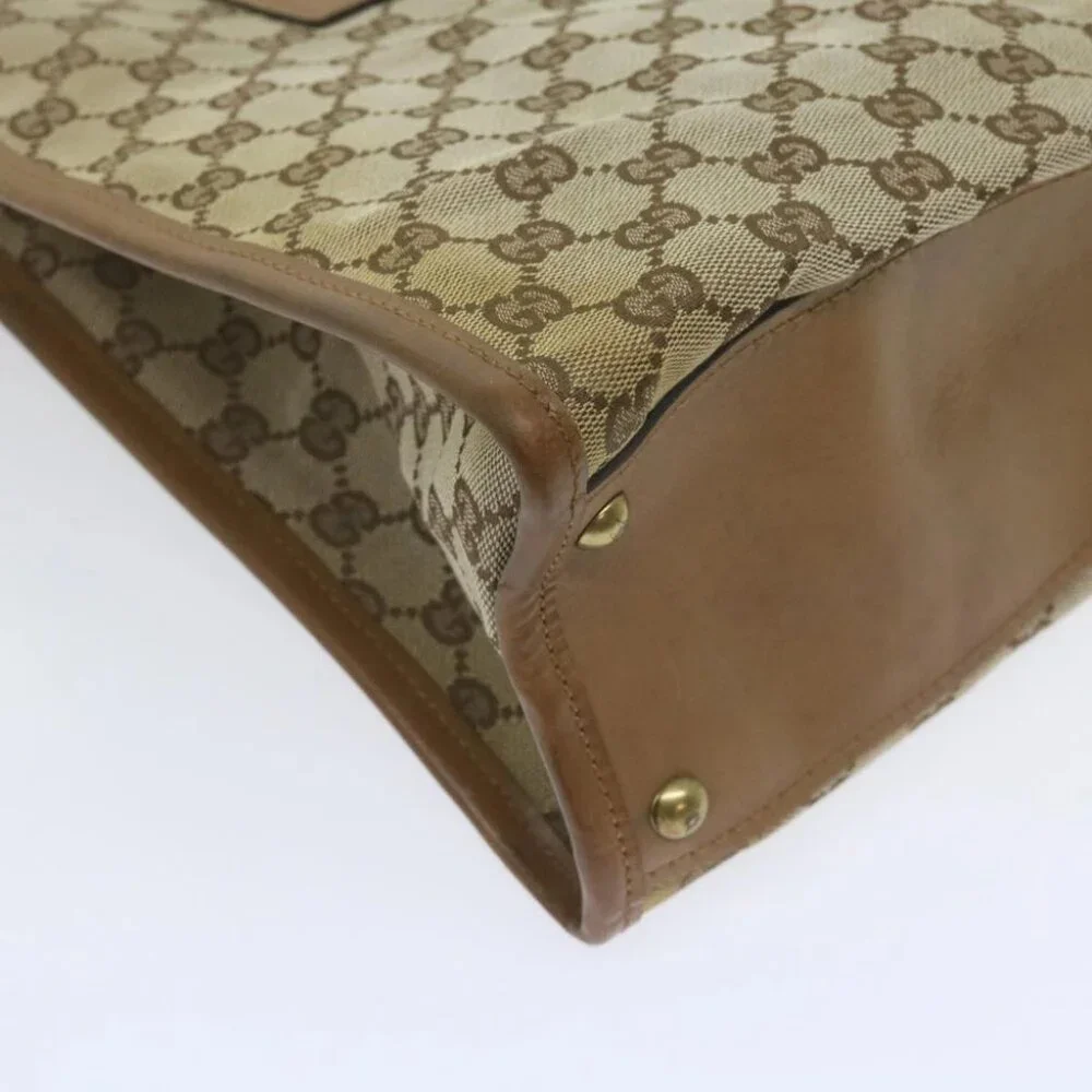 GUCCI GG Canvas Shoulder Bag Beige 110292 Auth 61802 - Picture 5 of 16